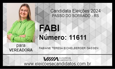 Candidato FABI 2024 - PASSO DO SOBRADO - Eleições