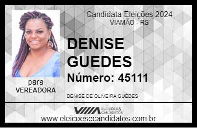 Candidato DENISE GUEDES 2024 - VIAMÃO - Eleições