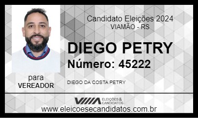 Candidato DIEGO PETRY 2024 - VIAMÃO - Eleições