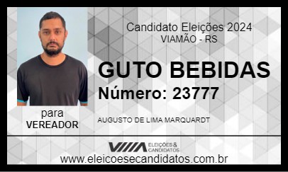 Candidato GUTO BEBIDAS 2024 - VIAMÃO - Eleições