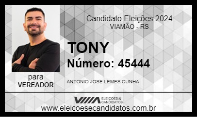 Candidato TONY 2024 - VIAMÃO - Eleições