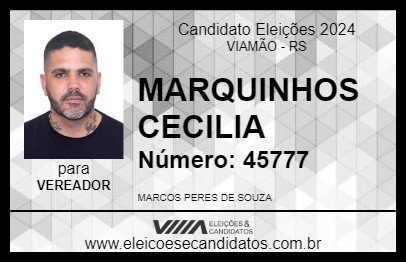 Candidato MARQUINHOS CECILIA 2024 - VIAMÃO - Eleições