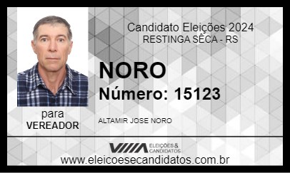 Candidato NORO 2024 - RESTINGA SÊCA - Eleições