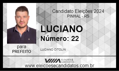 Candidato LUCIANO 2024 - PINHAL - Eleições