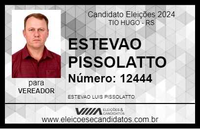 Candidato ESTEVAO PISSOLATTO 2024 - TIO HUGO - Eleições