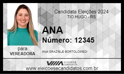 Candidato ANA 2024 - TIO HUGO - Eleições