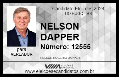 Candidato NELSON DAPPER 2024 - TIO HUGO - Eleições