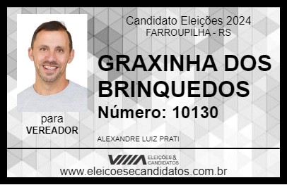 Candidato GRAXINHA DOS BRINQUEDOS 2024 - FARROUPILHA - Eleições