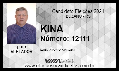 Candidato KINA 2024 - BOZANO - Eleições