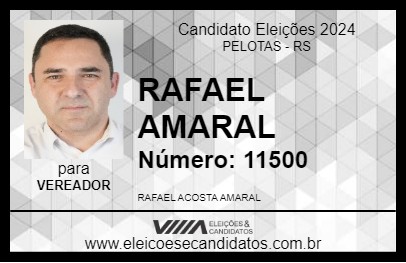 Candidato RAFAEL AMARAL 2024 - PELOTAS - Eleições