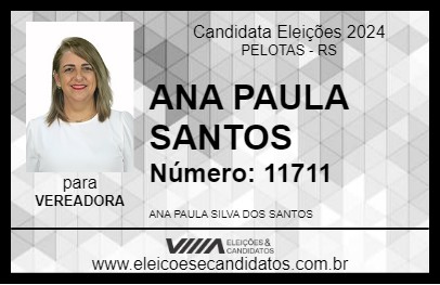 Candidato ANA PAULA SANTOS 2024 - PELOTAS - Eleições