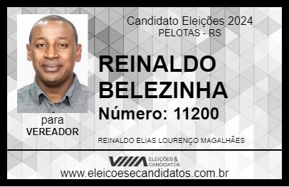 Candidato REINALDO BELEZINHA 2024 - PELOTAS - Eleições