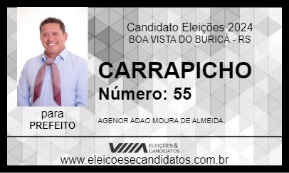 Candidato CARRAPICHO 2024 - BOA VISTA DO BURICÁ - Eleições