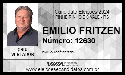 Candidato EMILIO FRITZEN 2024 - PINHEIRINHO DO VALE - Eleições