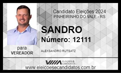 Candidato SANDRO 2024 - PINHEIRINHO DO VALE - Eleições