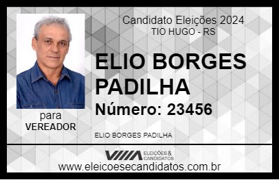 Candidato ELIO BORGES PADILHA 2024 - TIO HUGO - Eleições