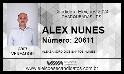 Candidato ALEX NUNES 2024 - CHARQUEADAS - Eleições