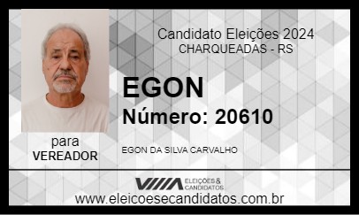 Candidato EGON 2024 - CHARQUEADAS - Eleições