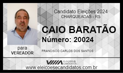 Candidato CAIO BARATÃO 2024 - CHARQUEADAS - Eleições