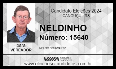 Candidato NELDINHO 2024 - CANGUÇU - Eleições