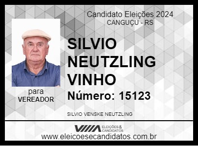 Candidato SILVIO NEUTZLING VINHO 2024 - CANGUÇU - Eleições