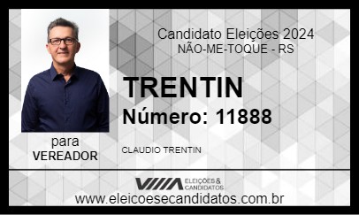 Candidato TRENTIN 2024 - NÃO-ME-TOQUE - Eleições