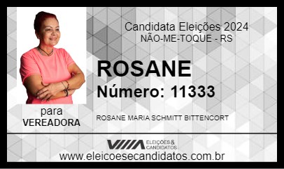 Candidato ROSANE 2024 - NÃO-ME-TOQUE - Eleições