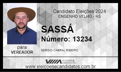 Candidato SASSÁ 2024 - ENGENHO VELHO - Eleições