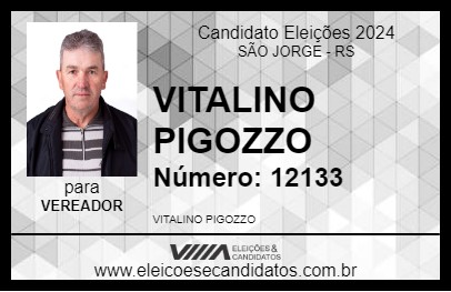 Candidato VITALINO PIGOZZO 2024 - SÃO JORGE - Eleições