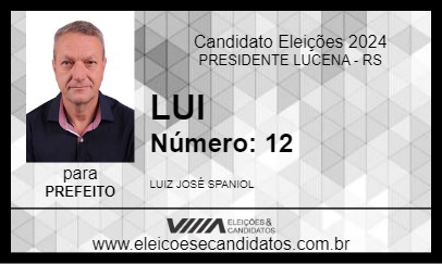 Candidato LUI 2024 - PRESIDENTE LUCENA - Eleições