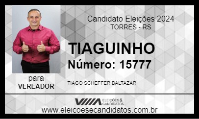 Candidato TIAGUINHO 2024 - TORRES - Eleições