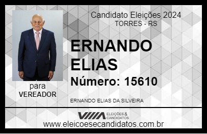 Candidato ERNANDO ELIAS 2024 - TORRES - Eleições