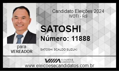 Candidato SATOSHI 2024 - IVOTI - Eleições