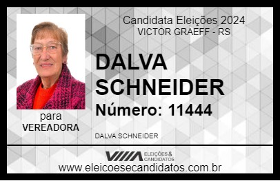 Candidato DALVA SCHNEIDER 2024 - VICTOR GRAEFF - Eleições