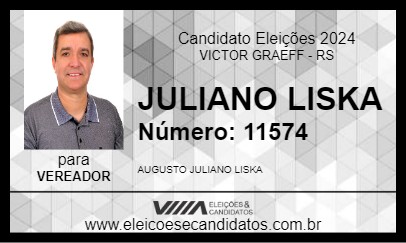 Candidato JULIANO LISKA 2024 - VICTOR GRAEFF - Eleições