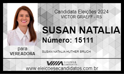 Candidato SUSAN NATALIA 2024 - VICTOR GRAEFF - Eleições