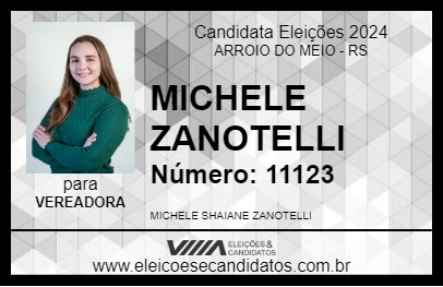 Candidato MICHELE ZANOTELLI 2024 - ARROIO DO MEIO - Eleições