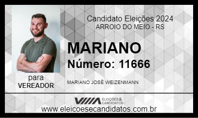 Candidato MARIANO 2024 - ARROIO DO MEIO - Eleições