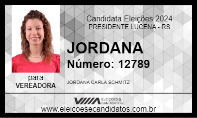 Candidato JORDANA 2024 - PRESIDENTE LUCENA - Eleições