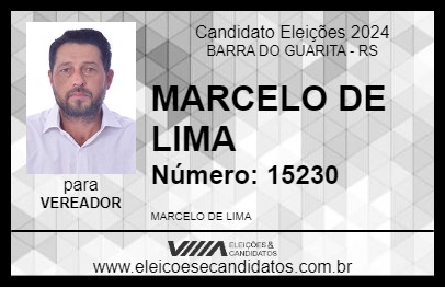 Candidato MARCELO DE LIMA 2024 - BARRA DO GUARITA - Eleições