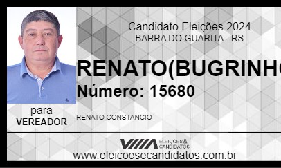 Candidato RENATO(BUGRINHO) 2024 - BARRA DO GUARITA - Eleições