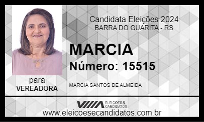 Candidato MARCIA  2024 - BARRA DO GUARITA - Eleições