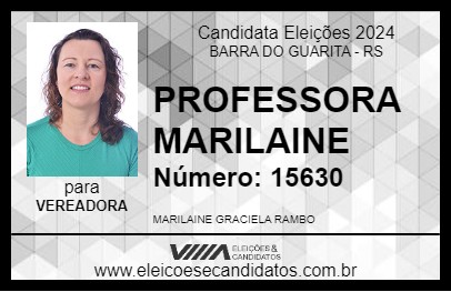 Candidato PROFESSORA MARILAINE 2024 - BARRA DO GUARITA - Eleições