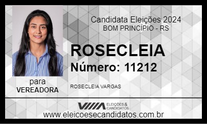 Candidato ROSECLEIA 2024 - BOM PRINCÍPIO - Eleições