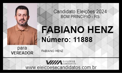 Candidato FABIANO HENZ 2024 - BOM PRINCÍPIO - Eleições