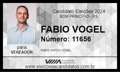 Candidato FABIO  VOGEL 2024 - BOM PRINCÍPIO - Eleições