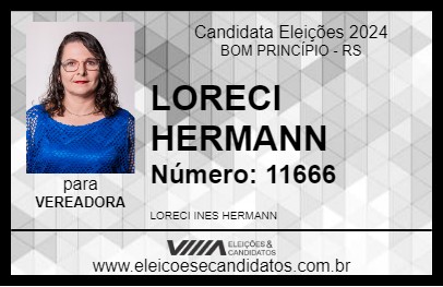 Candidato LORECI HERMANN 2024 - BOM PRINCÍPIO - Eleições