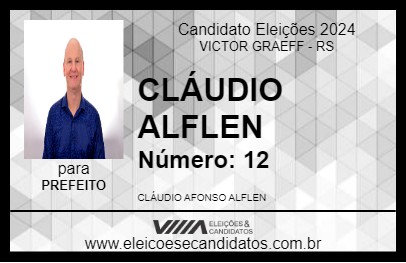 Candidato CLÁUDIO ALFLEN 2024 - VICTOR GRAEFF - Eleições