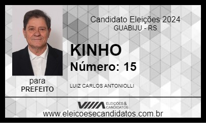 Candidato KINHO 2024 - GUABIJU - Eleições