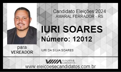 Candidato IURI SOARES 2024 - AMARAL FERRADOR - Eleições